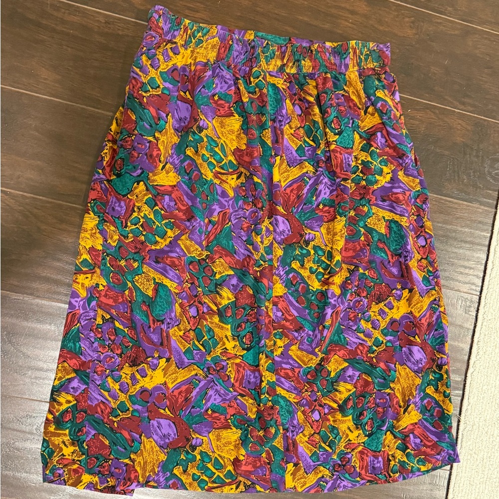 Colorful Abstract Print Women's Skirt